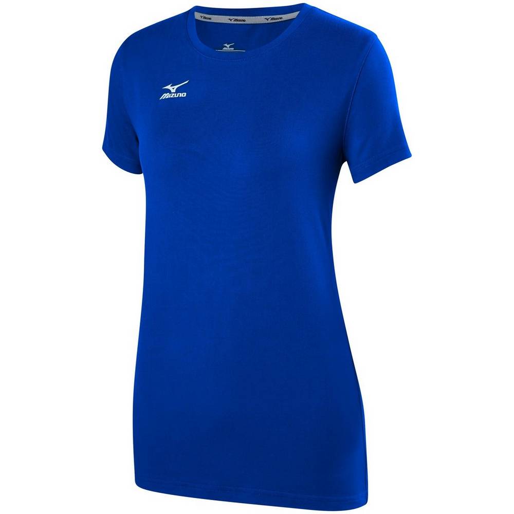 Damske Tričko Mizuno Attack 2.0 Volejbalove Kráľovská Modrá Vypredaj PXTF86079